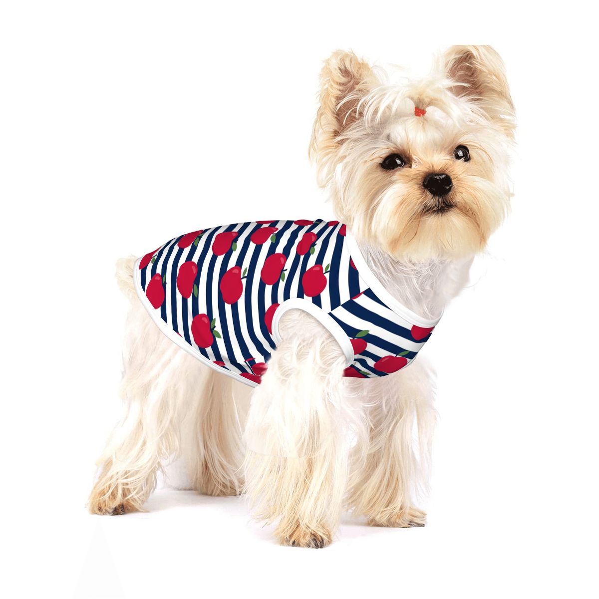 Red Apple Stripes Small Dog Shirt