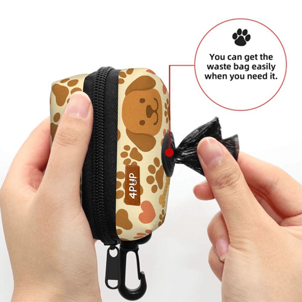 lucy  - Dog Poop Bag Holder  | Leash Attachment