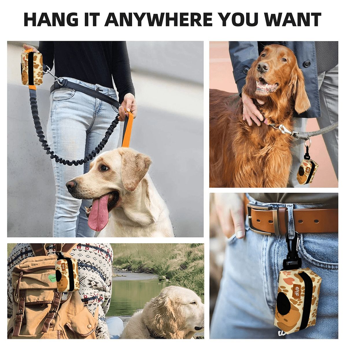 lucy  - Dog Poop Bag Holder  | Leash Attachment