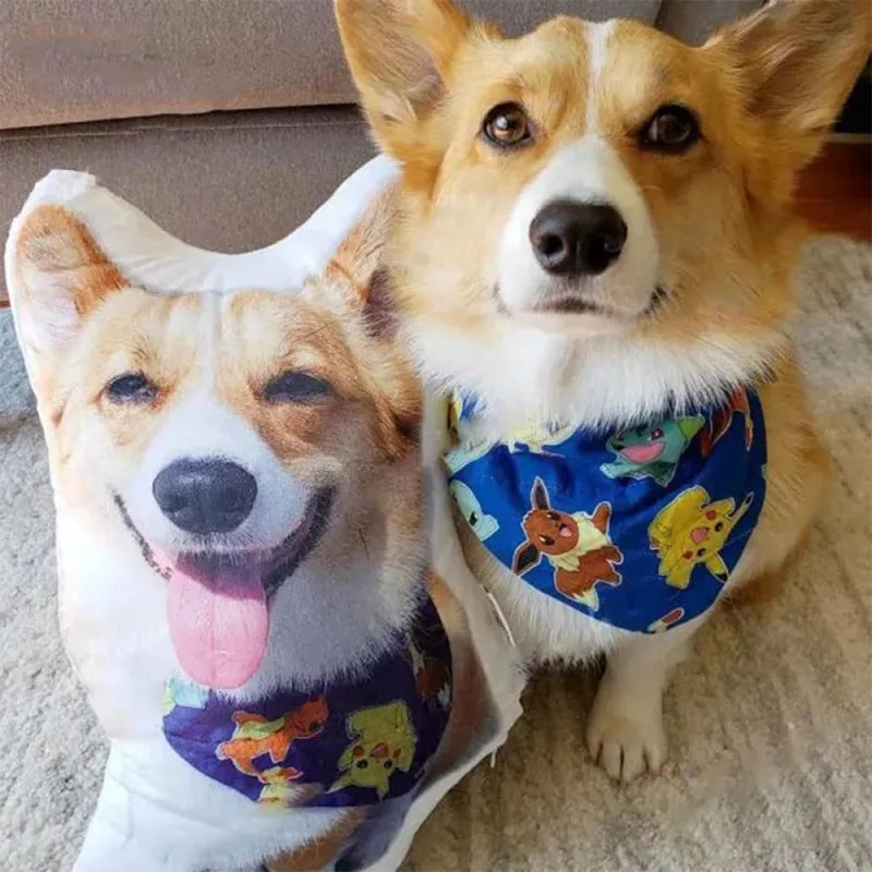 Custom Face & Dog Photo Pillow – Personalized Gift for Any Occasion