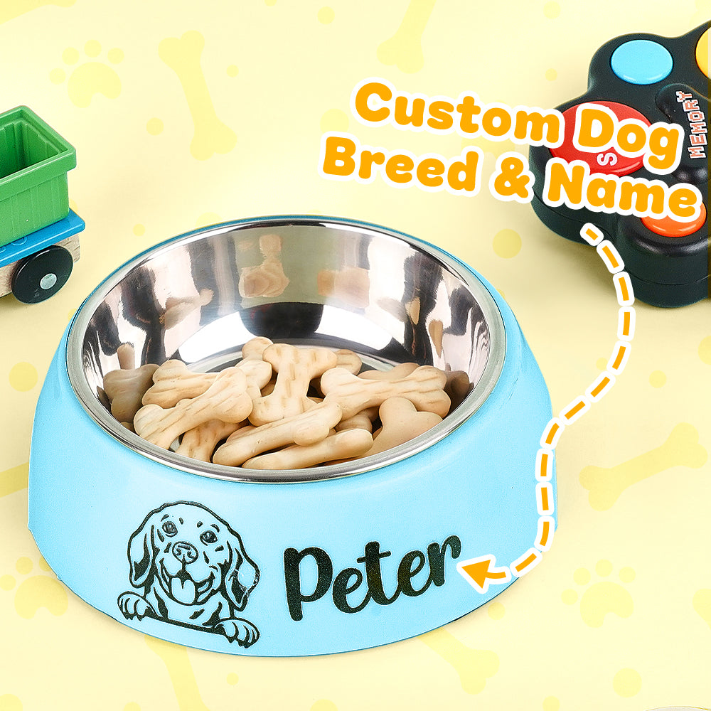 Personalized Dog Bowl Water Dish