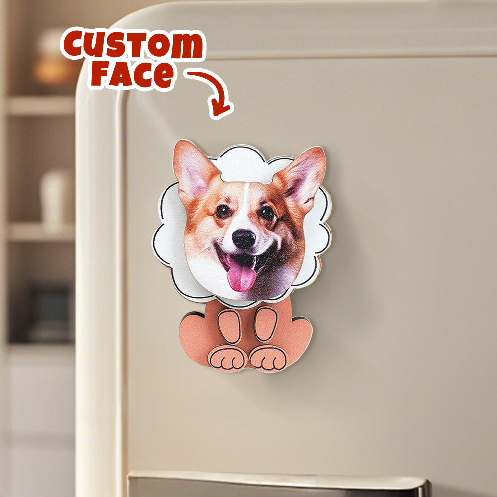 Personalized Dog Portrait Fridge Magnet