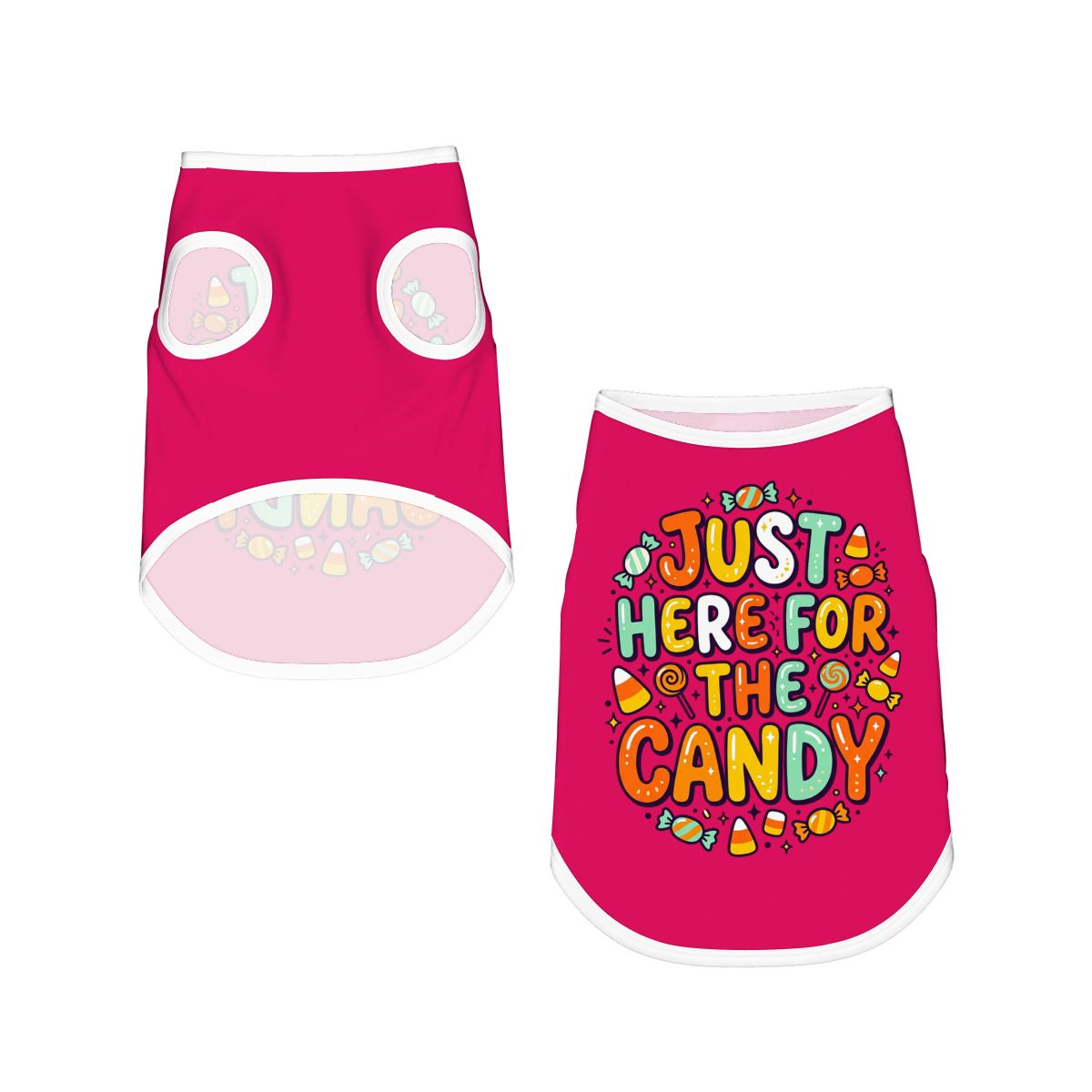 Just Here for the Candy Small Dog Shirt