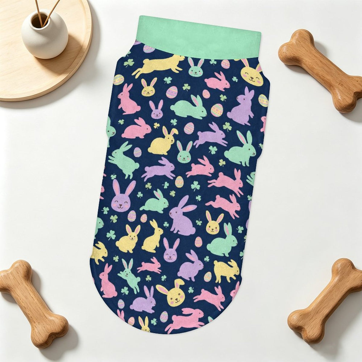 Easter Bunny Big Dog Fleece Vest