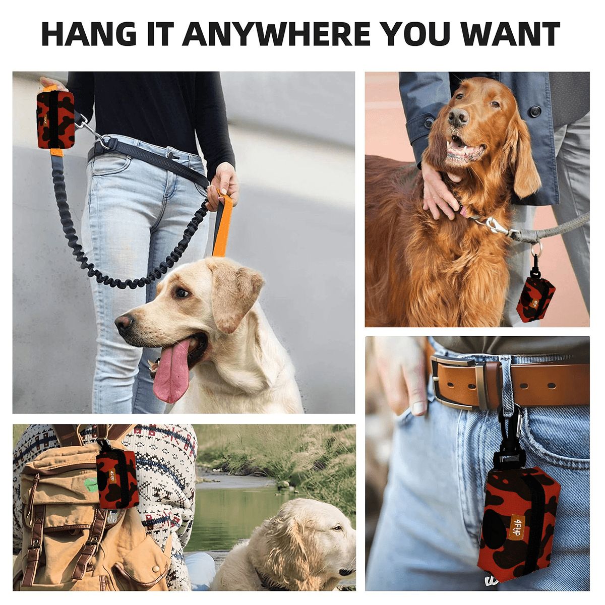 Daisy - Dog Poop Bag Holder  | Leash Attachment