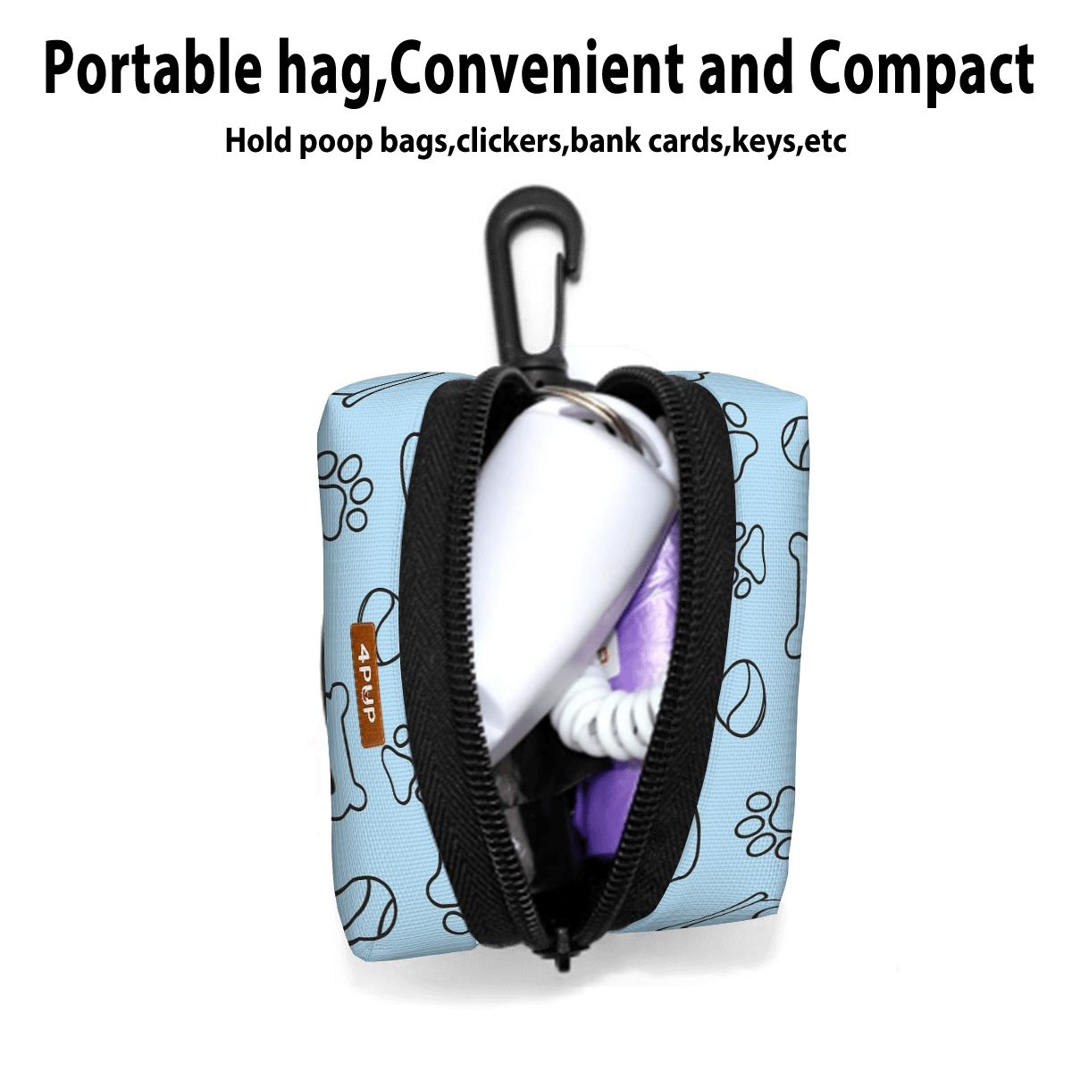 Rex  - Dog Poop Bag Holder  | Leash Attachment