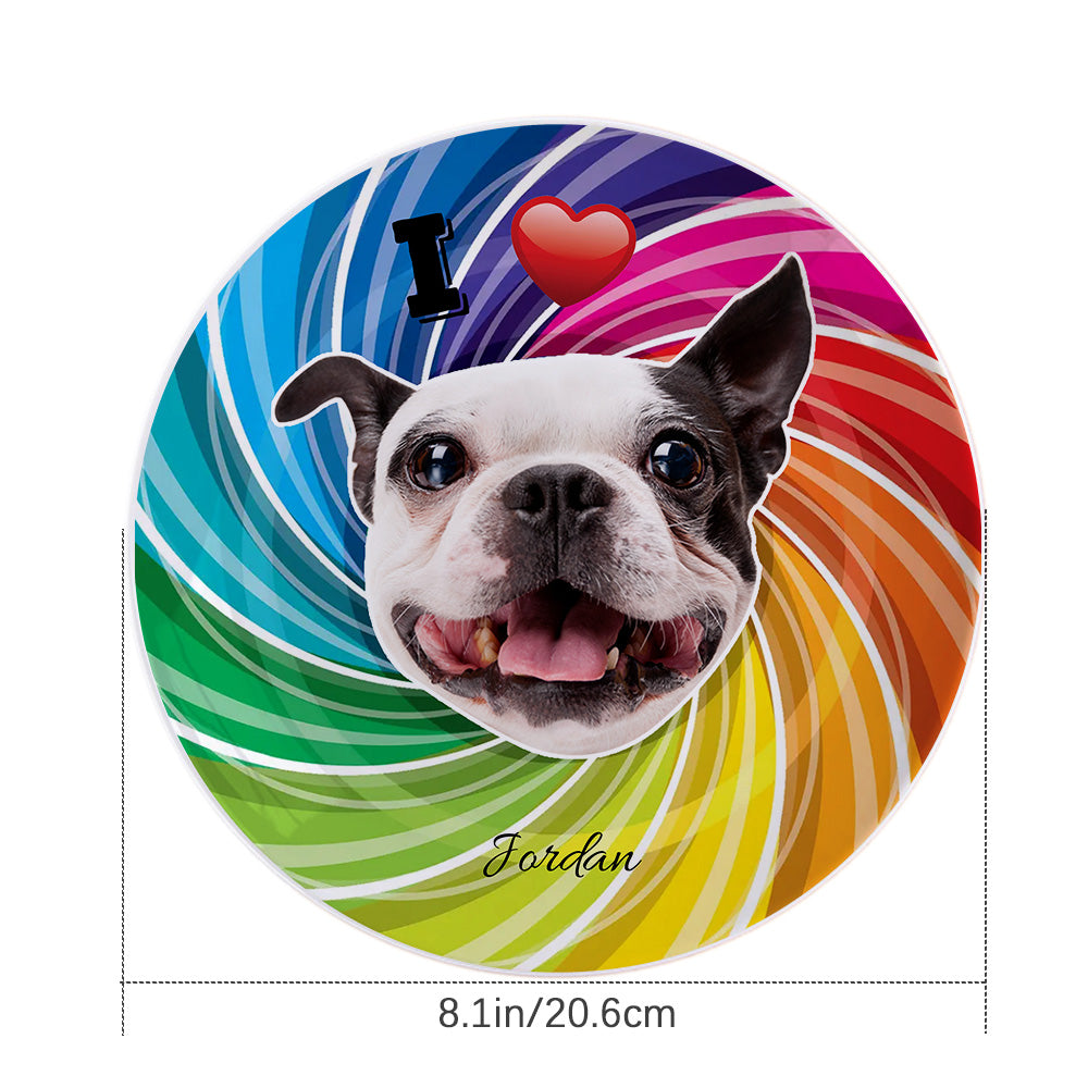 Personalized Ceramic Plate – Custom Dog Lover Gift