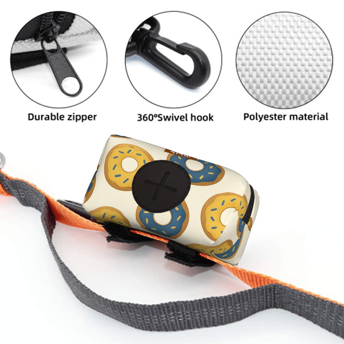 Luna  - Dog Poop Bag Holder  | Leash Attachment