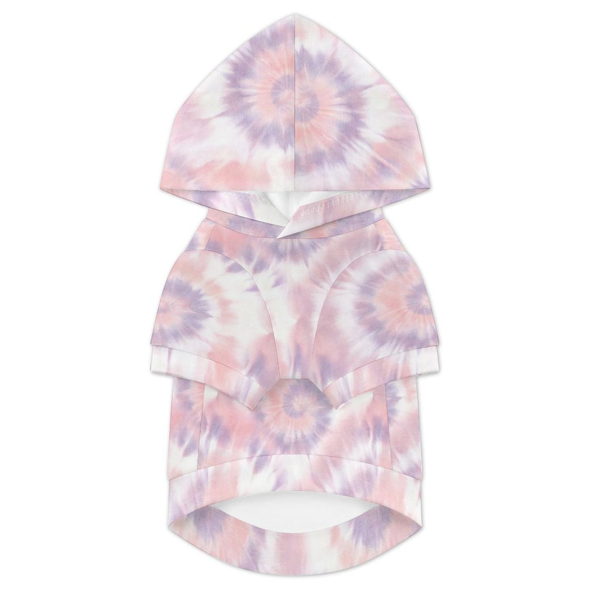 Pastel Swirl Tie-Dye Matching Dog Hoodie for Small and Big Dogs