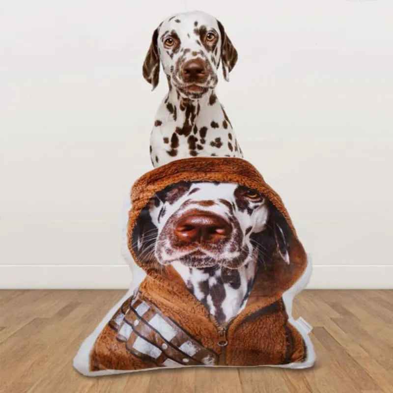 Custom Face & Dog Photo Pillow – Personalized Gift for Any Occasion