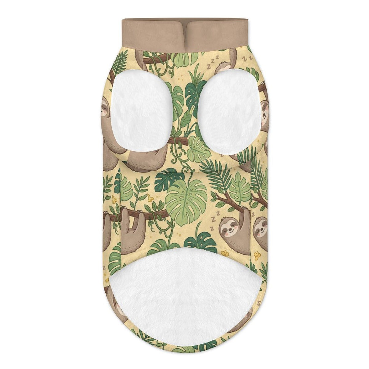 Sleeping Sloth Small Dog Fleece Vest