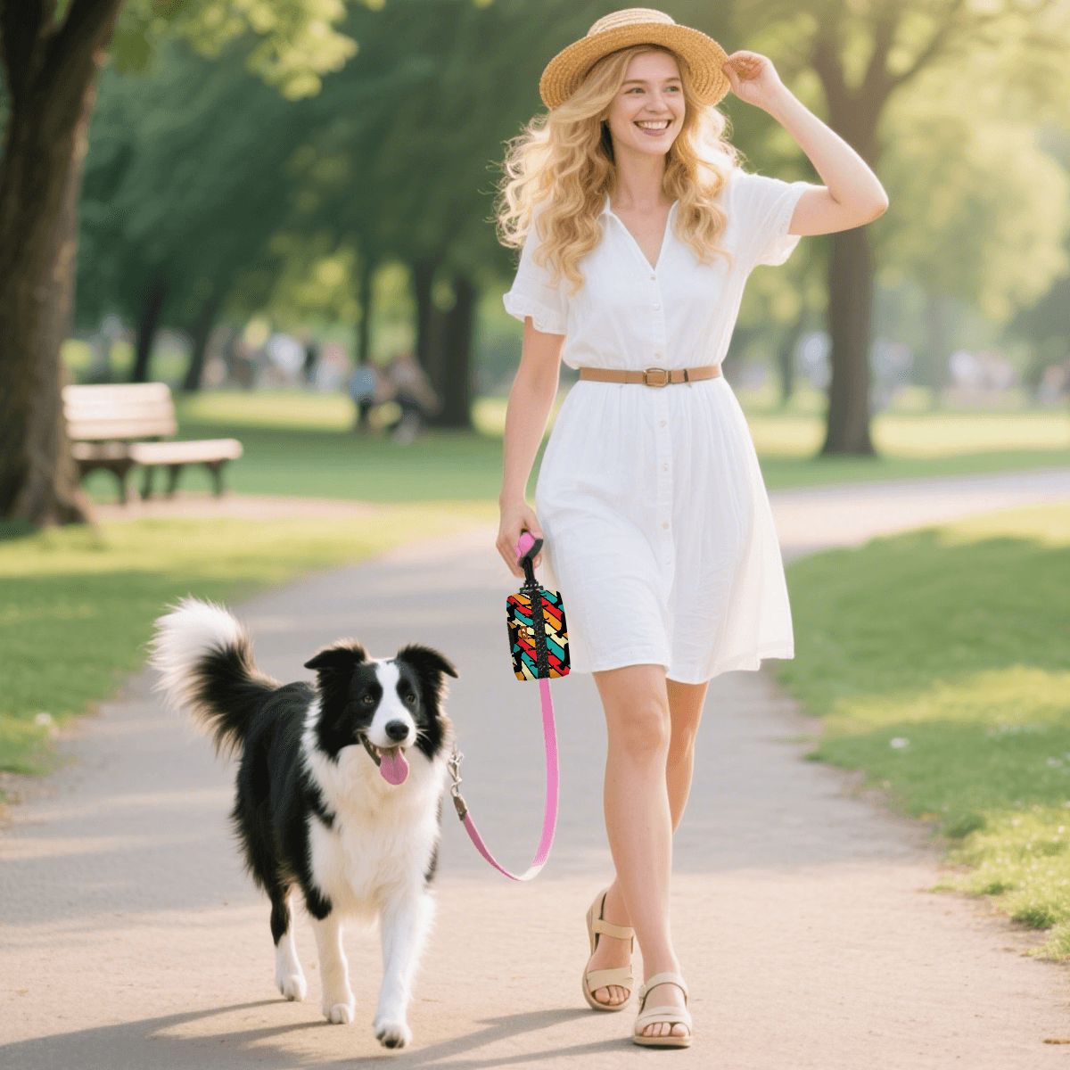 Lily - Dog Poop Bag Holder  | Leash Attachment