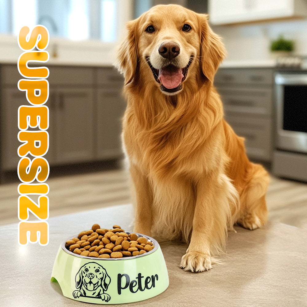 Personalized Dog Bowl Water Dish