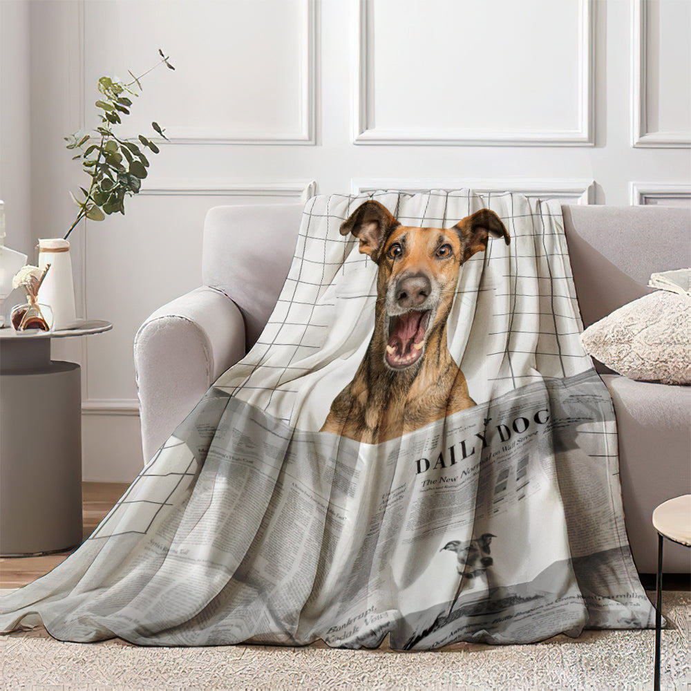 Personalized Flannel Blanket – Cozy Dog Lover Gift