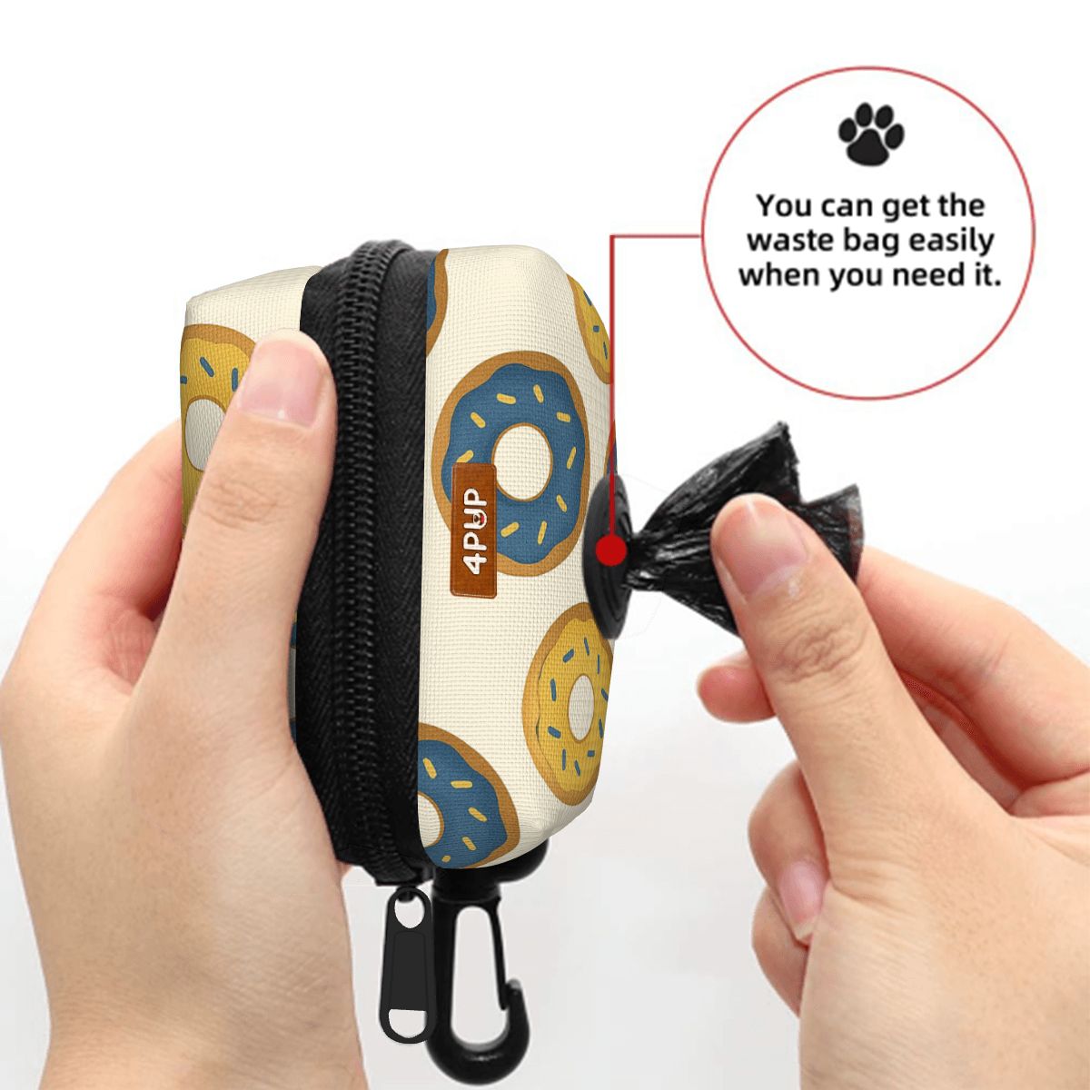 Luna  - Dog Poop Bag Holder  | Leash Attachment