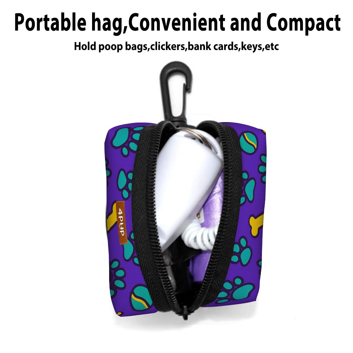 BELLA - Dog Poop Bag Holder  | Leash Attachment