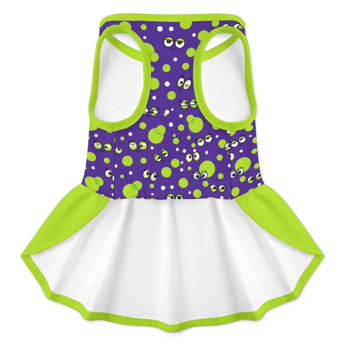 Monster Polka Dot Large Dog Ruffle Dog Dress