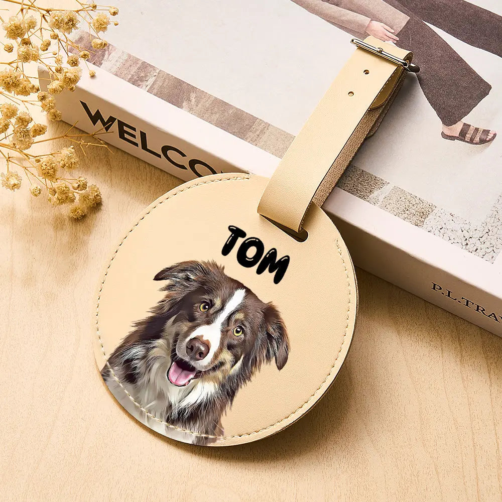 Personalized Dog Portrait Cotton Tea Towel – Unique Gift for Dog Lovers