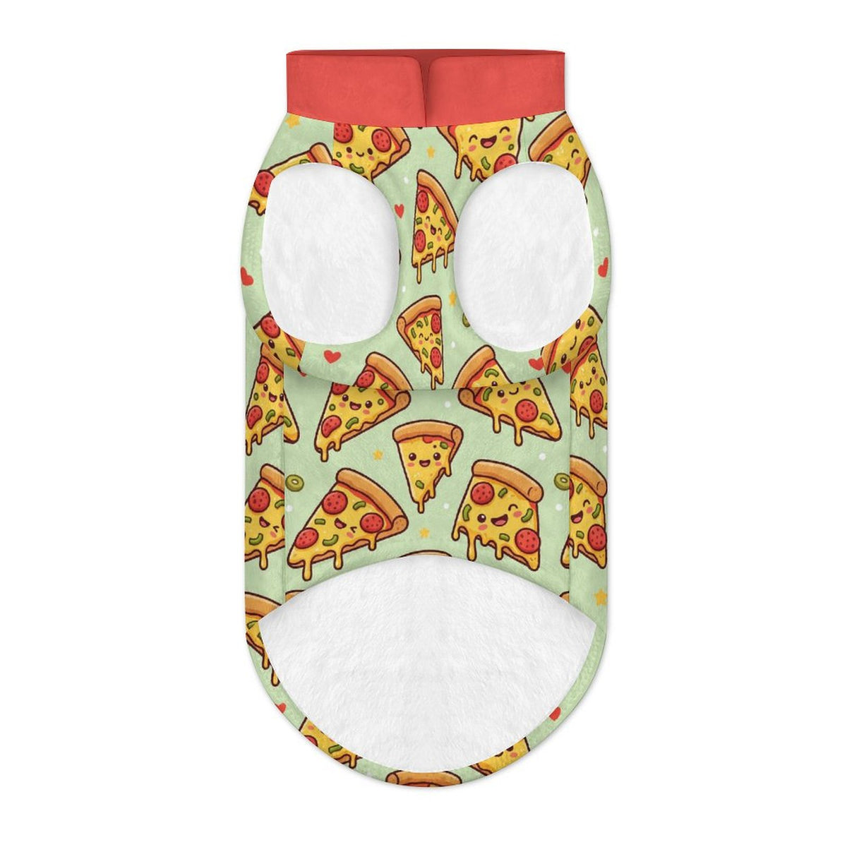 Pepperoni Pizza Big Dog Fleece Vest