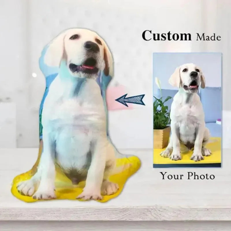 Custom Face & Dog Photo Pillow – Personalized Gift for Any Occasion