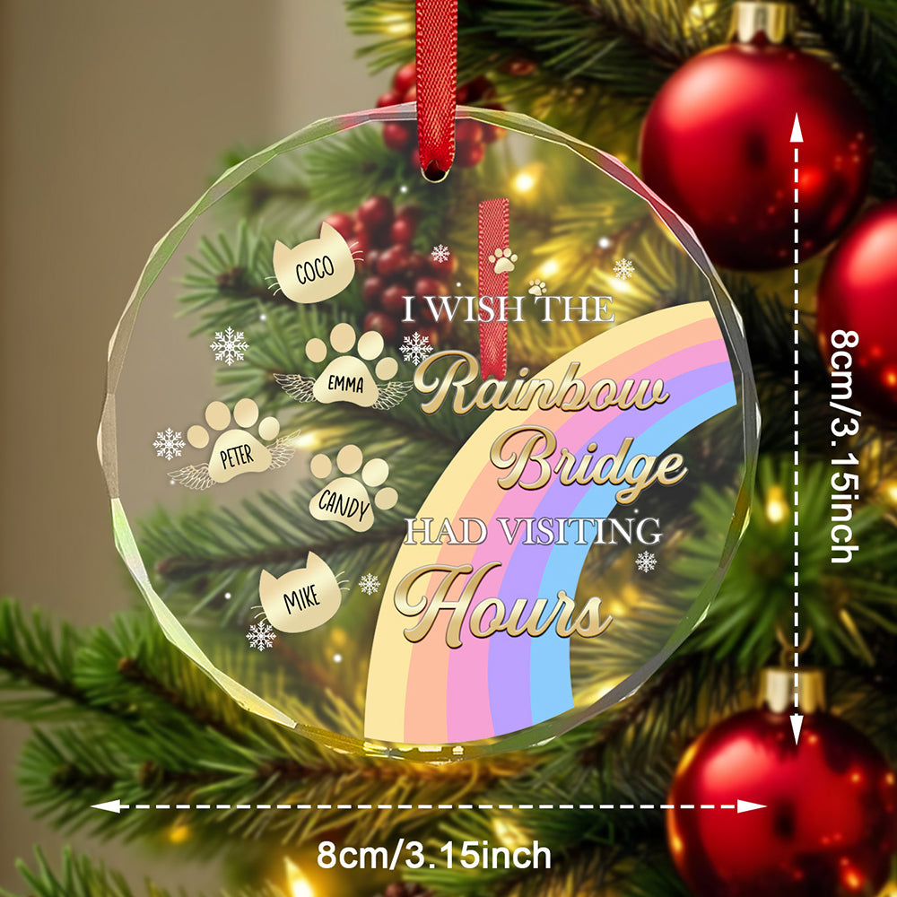 Personalized Dog Memorial Glass Ornament