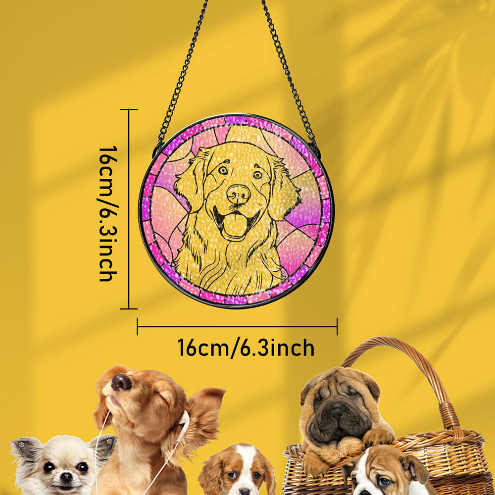 Pet Memorial Suncatcher – Sympathy Gift for Dog & Cat Lovers