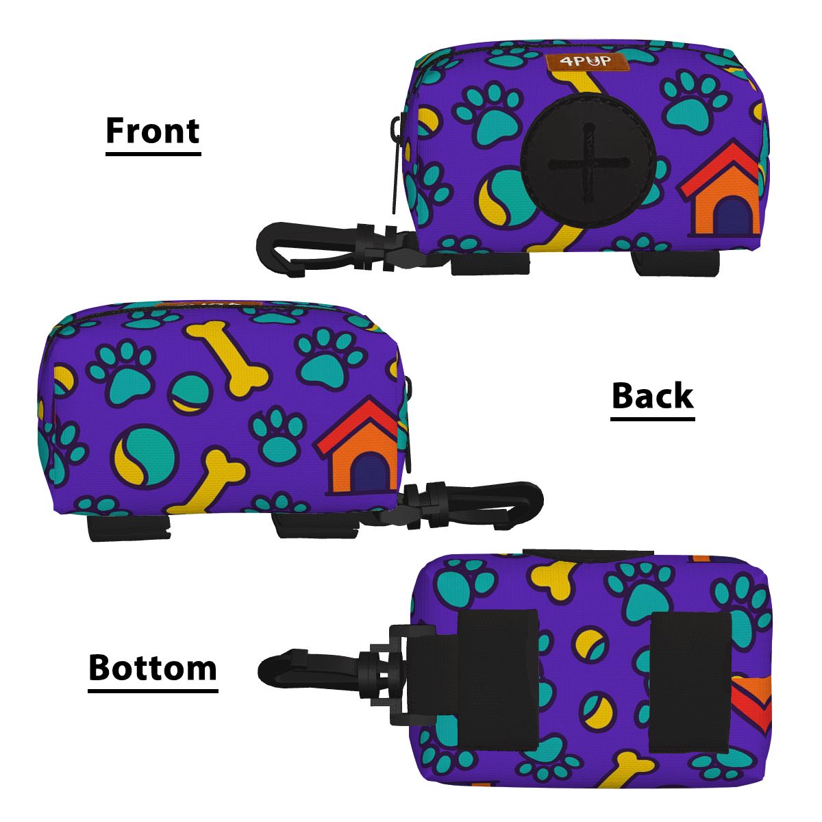 BELLA - Dog Poop Bag Holder  | Leash Attachment