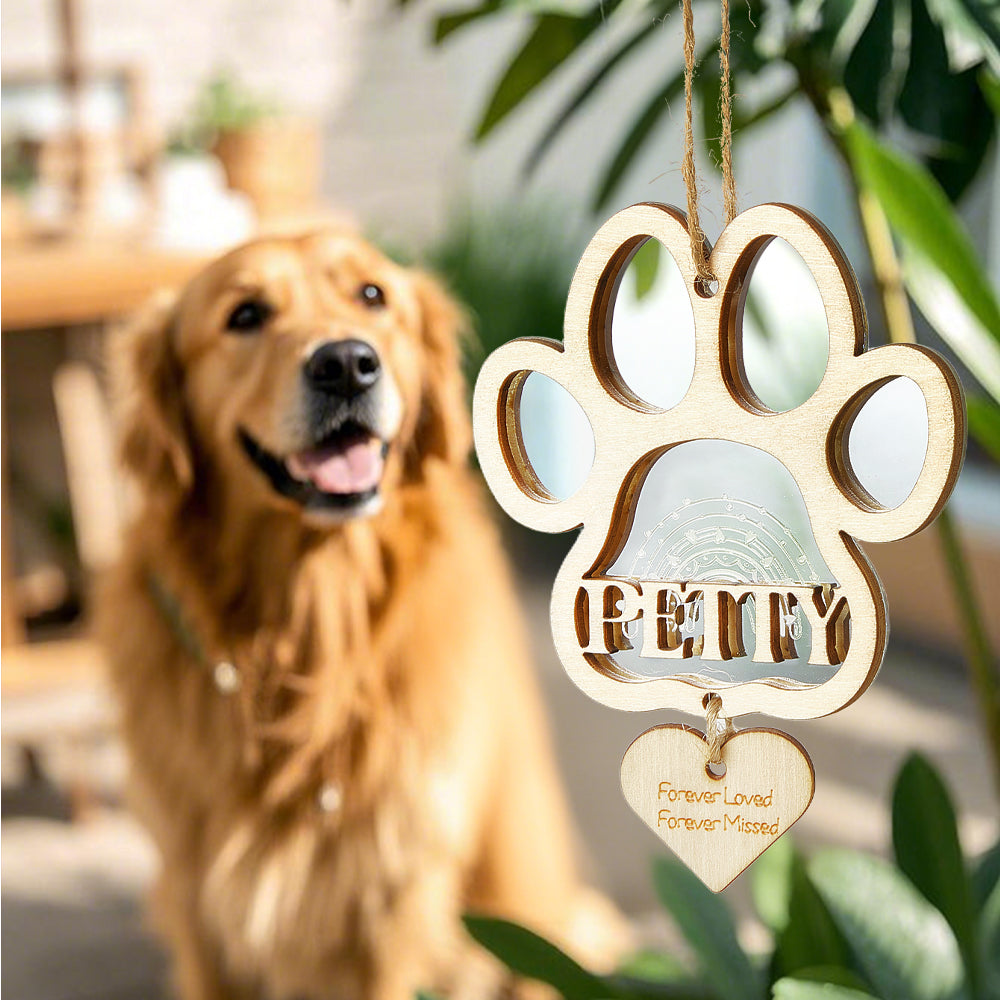 Personalized Dog Memorial Paw Ornament