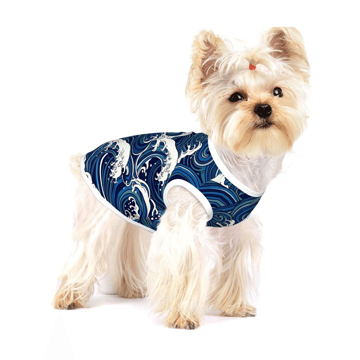 Japanese Ocean Wave Small Dog Shirt