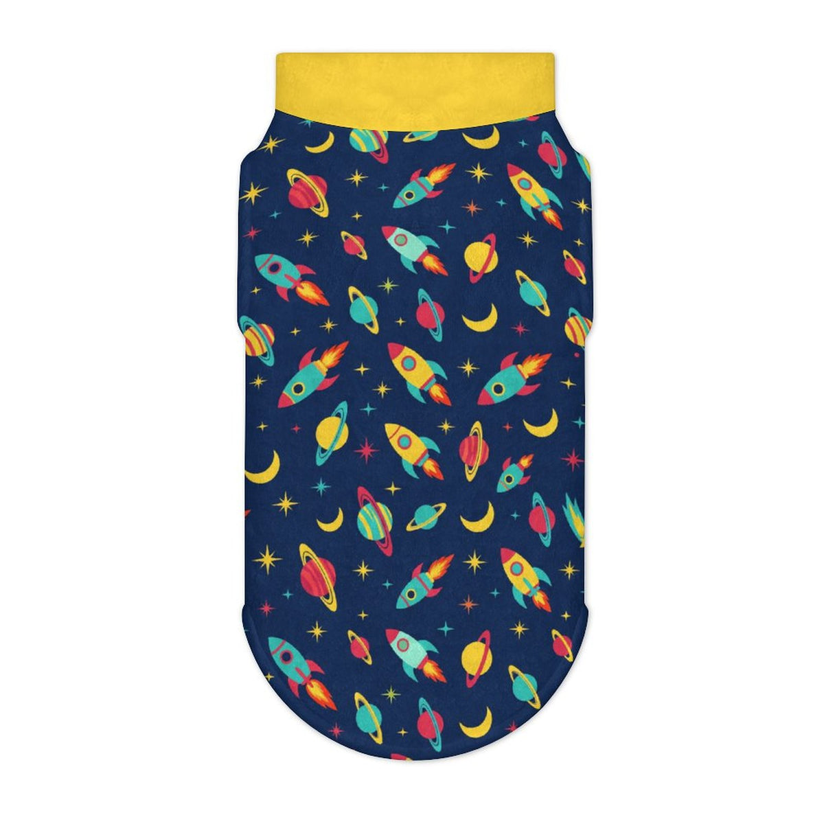 Space Rocket Big Dog Fleece Vest