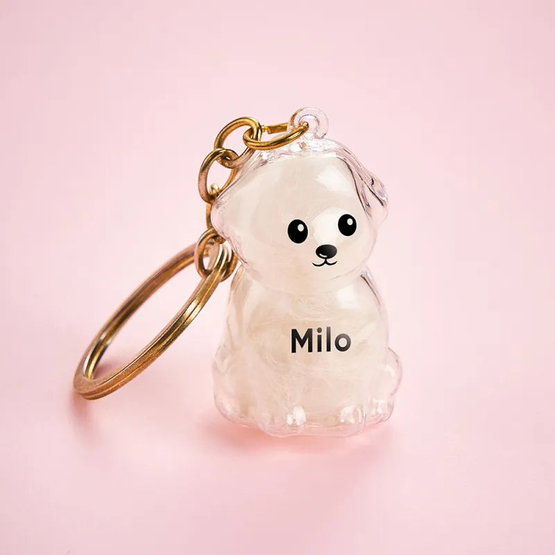 Fur-Ever With You Keepsake Dog Keychain