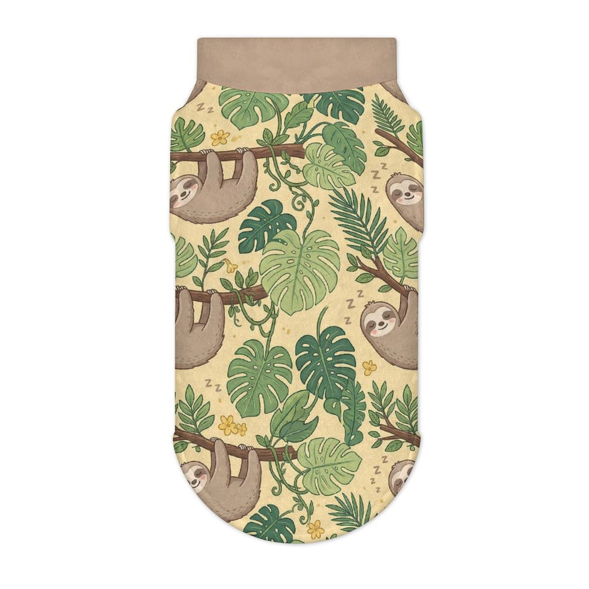Sleeping Sloth Big Dog Fleece Vest