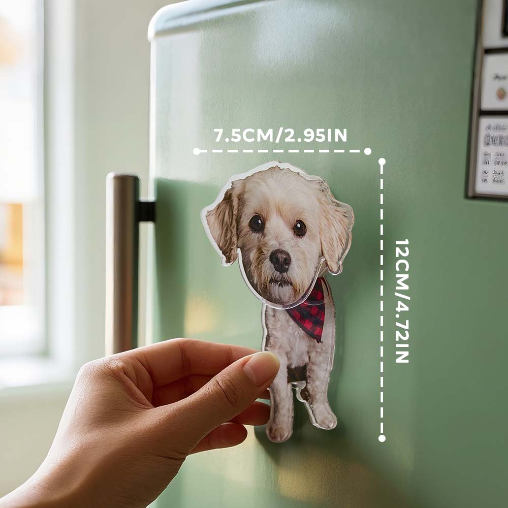 Personalized Dog Photo Refrigerator Magnet