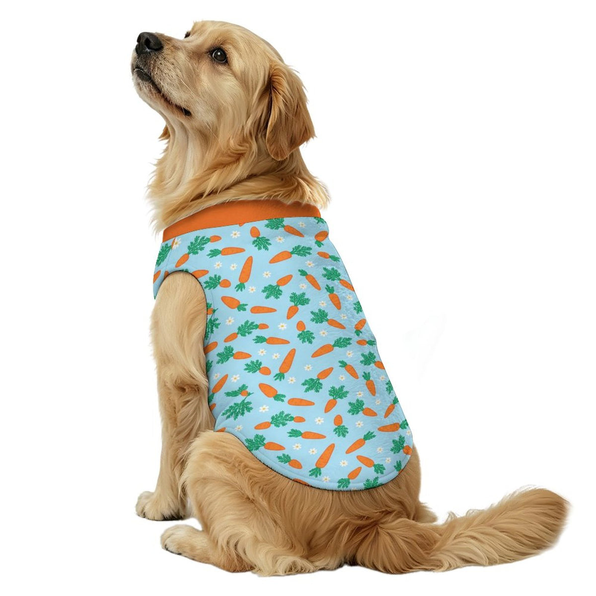 Fresh Carrot Big Dog Fleece Vest
