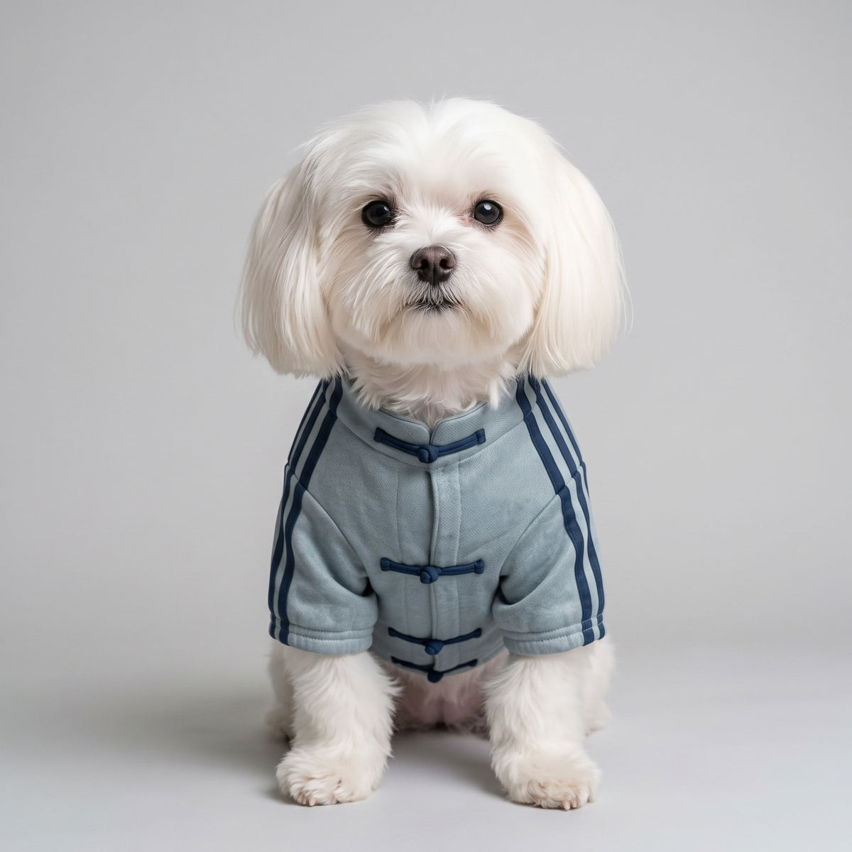 ADIPUP - Sporty Striped Dog Vest with Snap-Toggle Closures