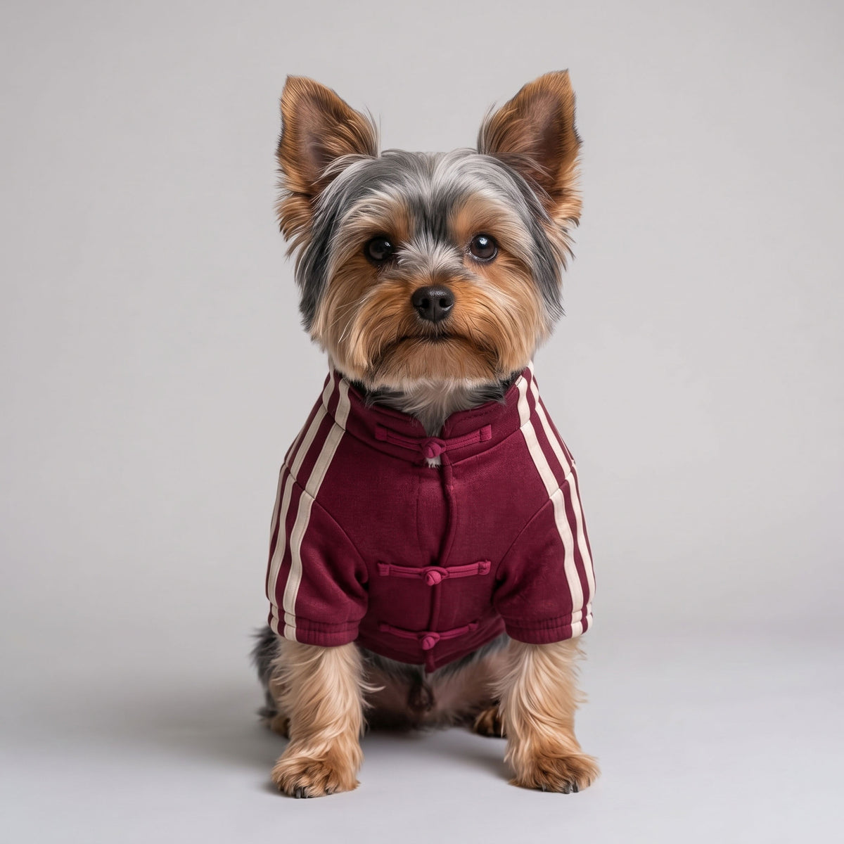 ADIPUP - Sporty Striped Dog Vest with Snap-Toggle Closures