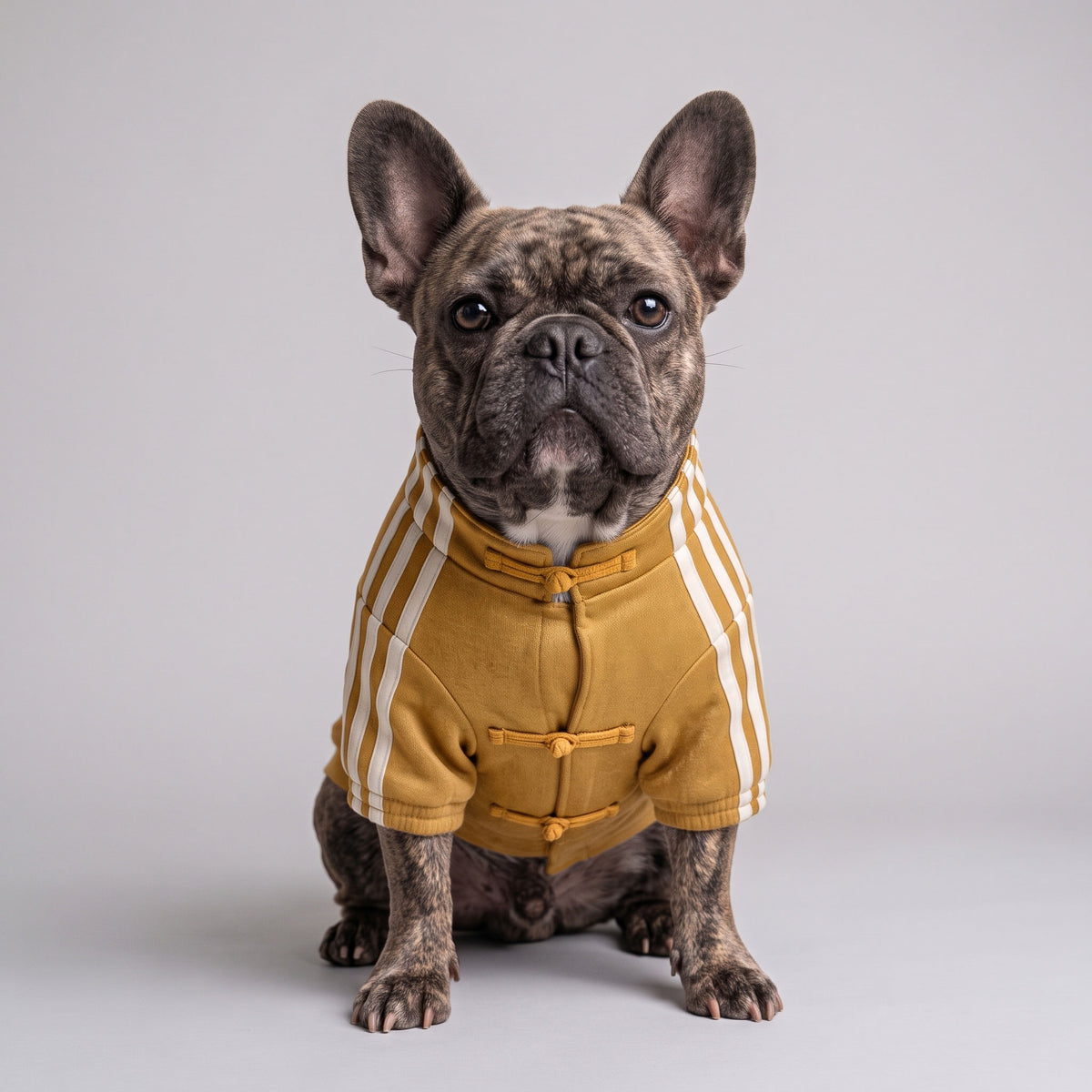 ADIPUP - Sporty Striped Dog Vest with Snap-Toggle Closures