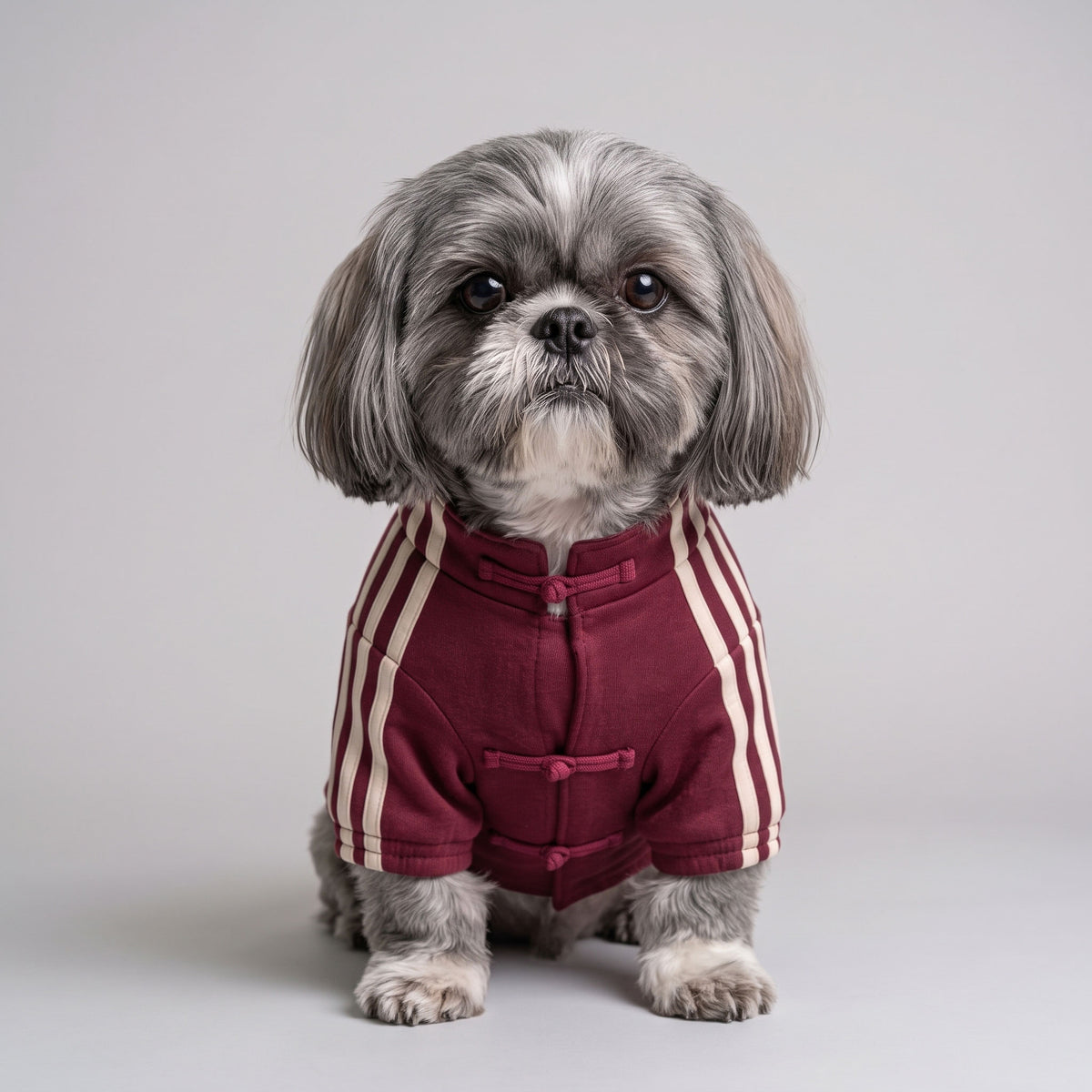 ADIPUP - Sporty Striped Dog Vest with Snap-Toggle Closures