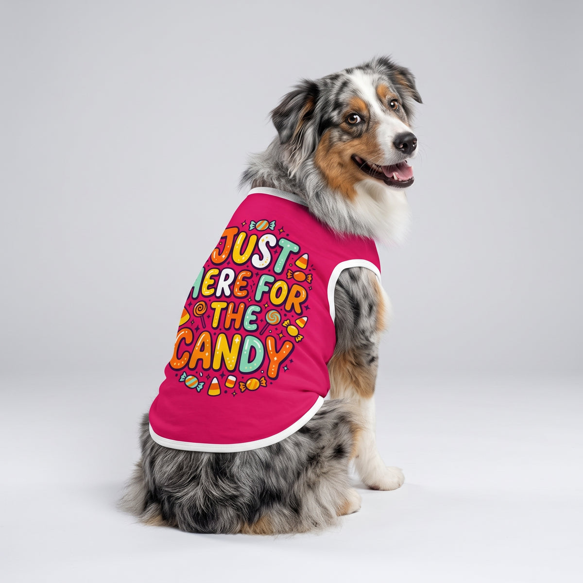Just Here for the Candy Big Dog Shirt