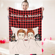 Personalized Dog Photo Blanket – Custom Flannel Collage Throw Gift