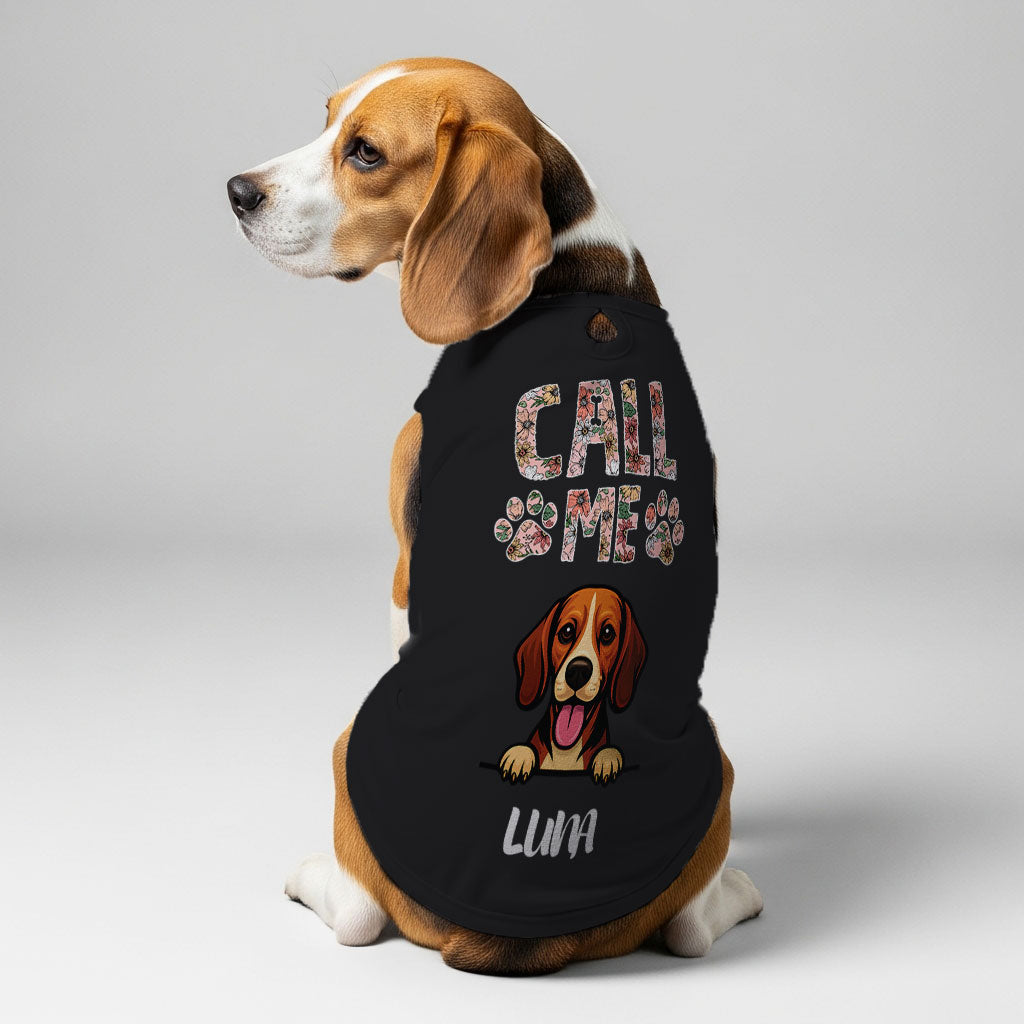 Call Me – Personalized Shirt with Your Dog’s Name and Breed – Dog Shirt