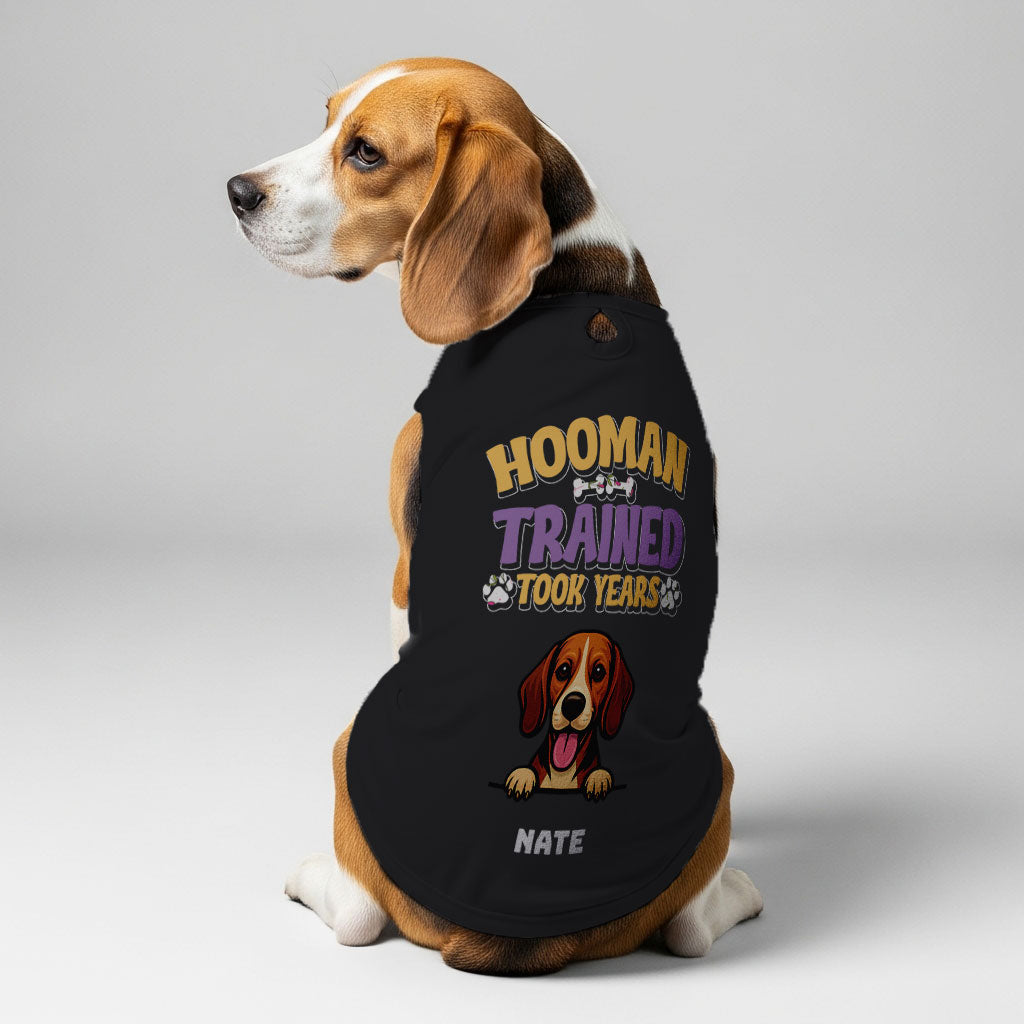 Hooman Trained – Personalized Shirt with Your Dog’s Name and Breed – Dog Shirt