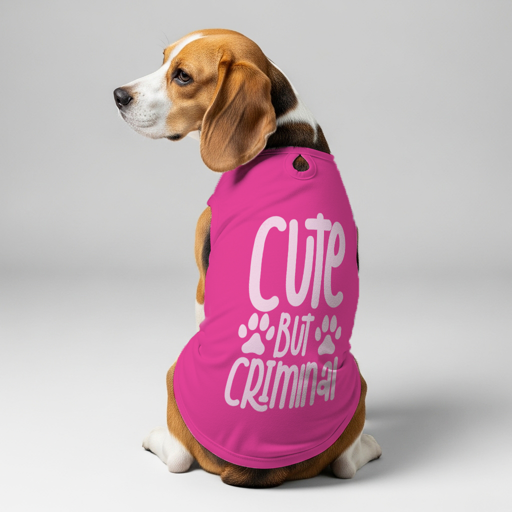 Cute But Criminal – Dog Shirt