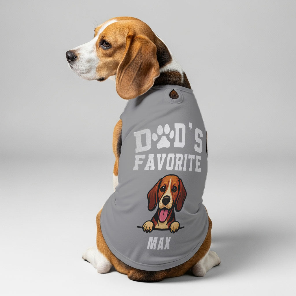 Mom's Favorite – Personalized Shirt with Your Dog’s Name and Breed – Dog Shirt