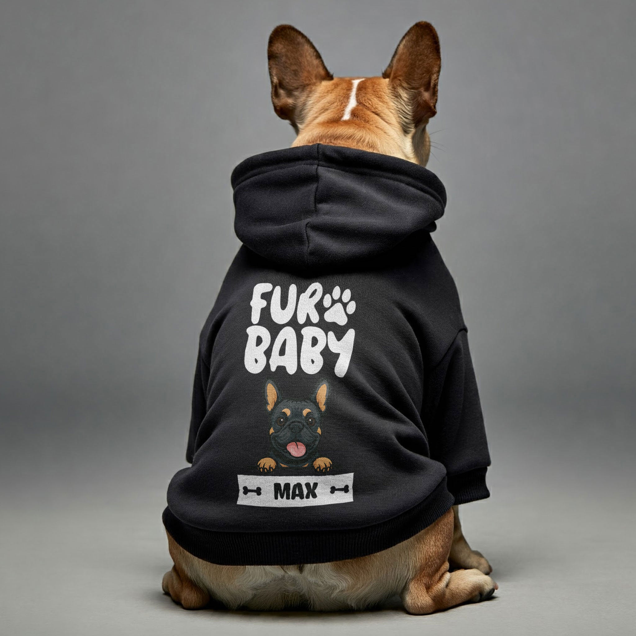 Fur Baby - personalized hoodie with your dog name and breed – dog hoodie – dog clothes
