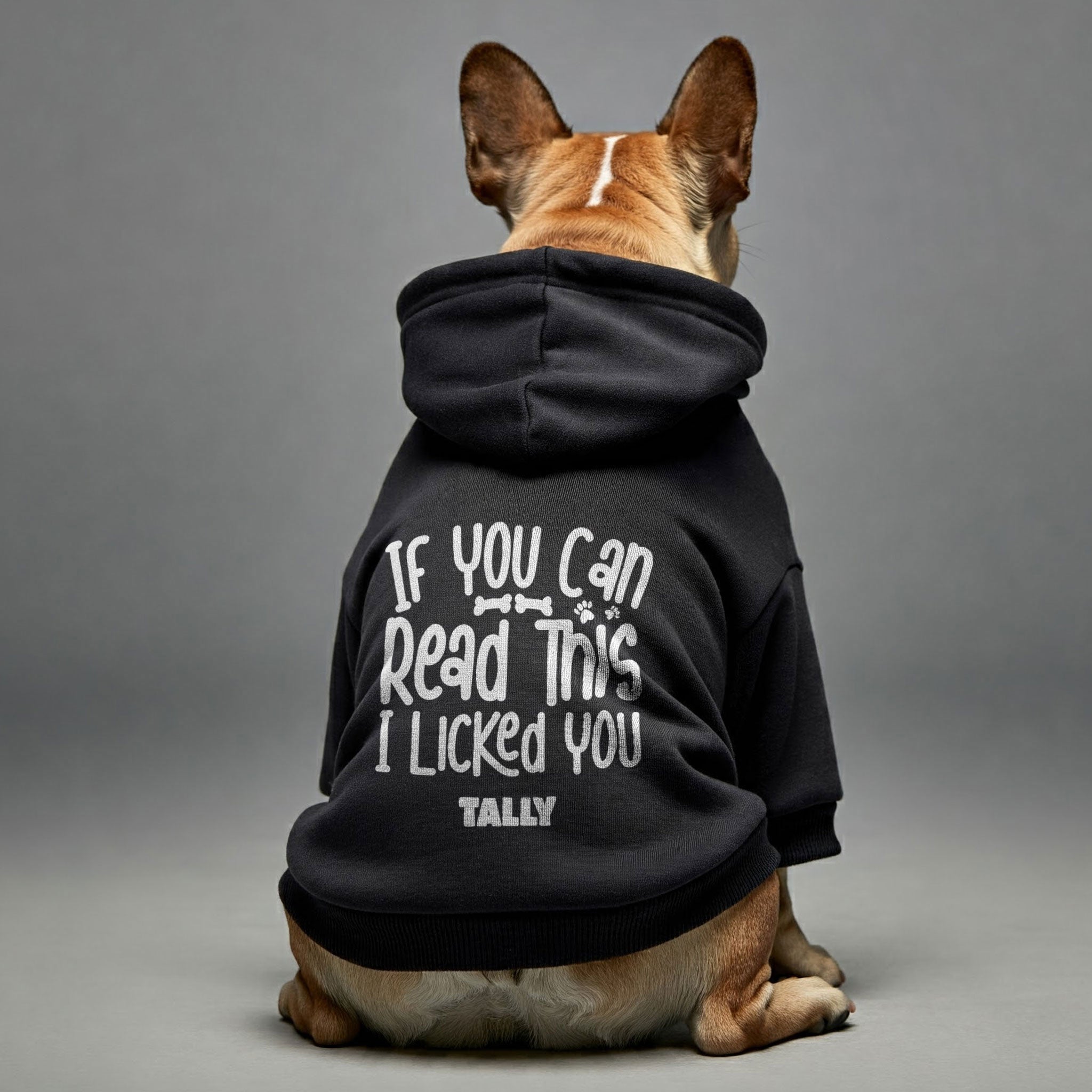 If You Can Read This, I Licked You - personalized hoodie with your dog name – dog hoodie – dog clothes