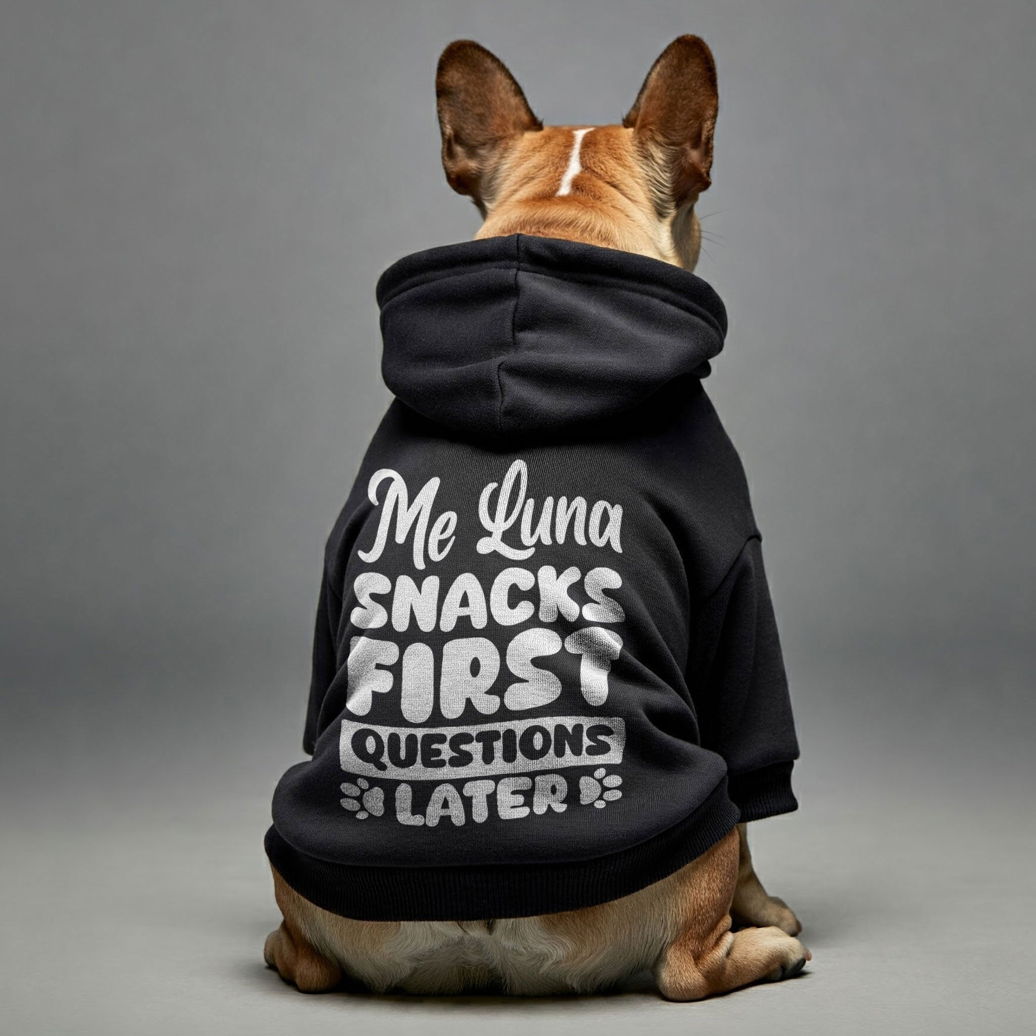 Me Luna - personalized hoodie with your dog name – dog hoodie – dog clothes