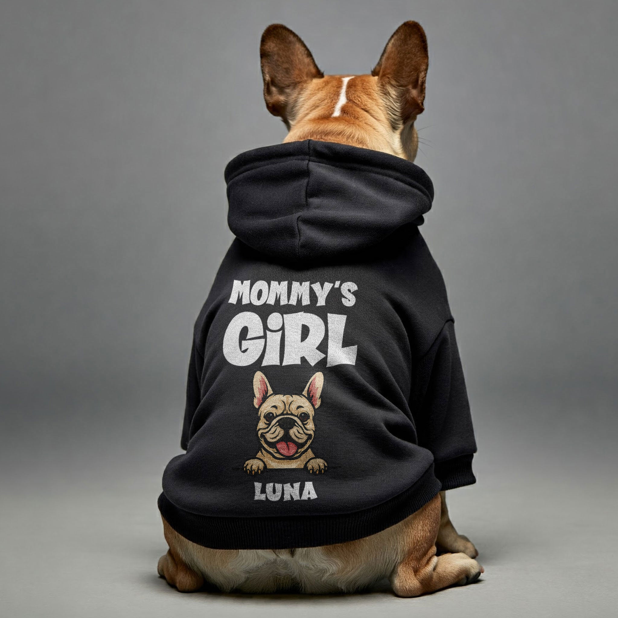 Mommy’s Girl - personalized hoodie with your dog’s name and breed, Mommy or Daddy, Boy or Girl – dog hoodie – dog clothes