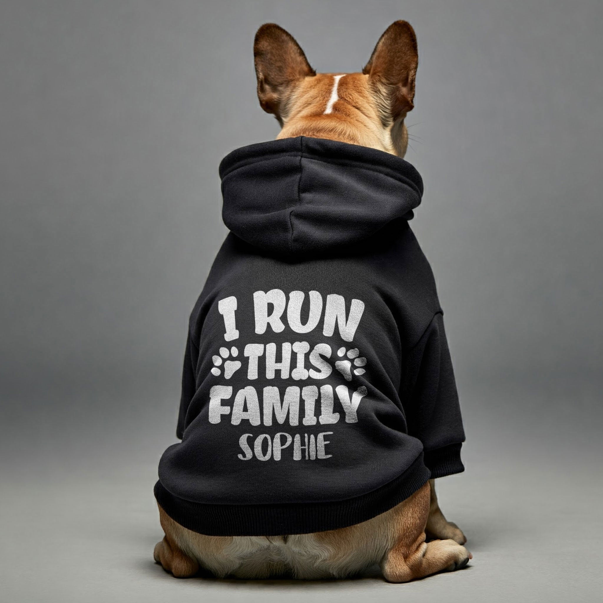 I Run This Family - personalized hoodie with your dog name – dog hoodie – dog clothes