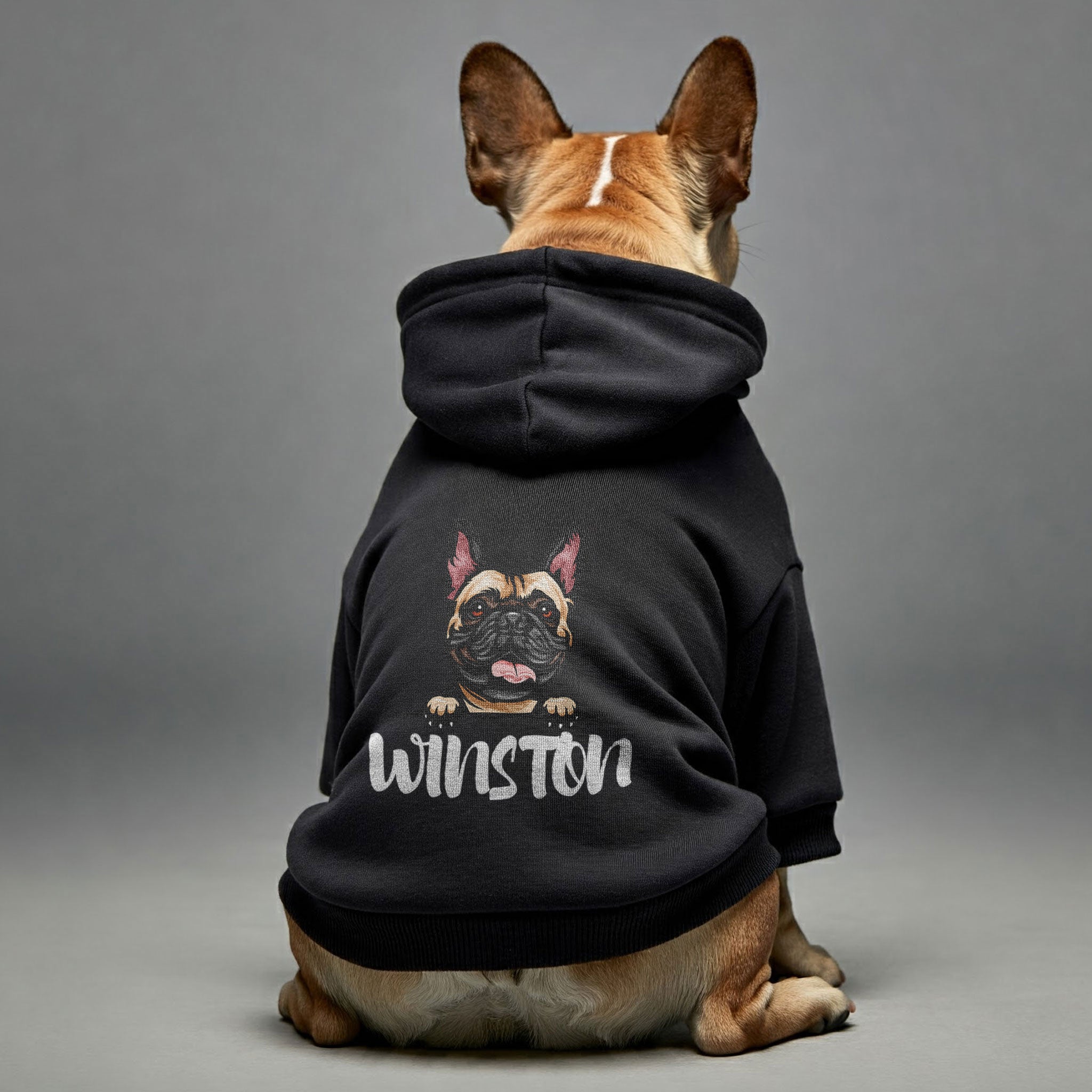 Milo - personalized hoodie with your dog name and breed – dog hoodie – dog clothes